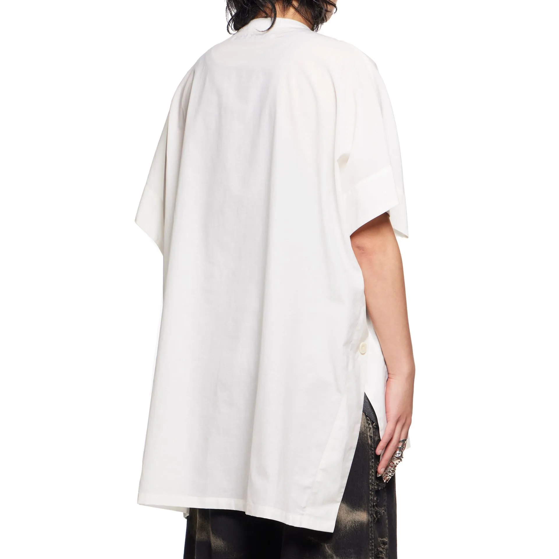867SHM4 Off White / Poncho Shirt
