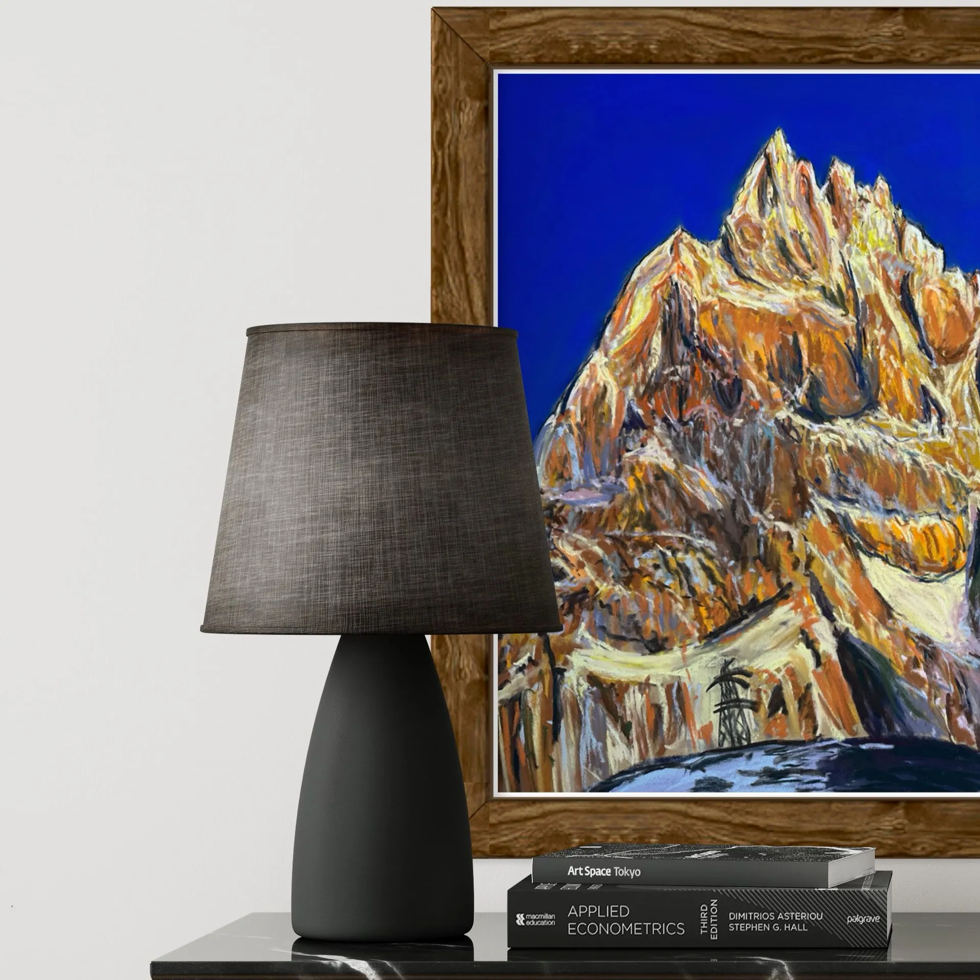 Aiguilles de Chamonix Soft Pastels Painting