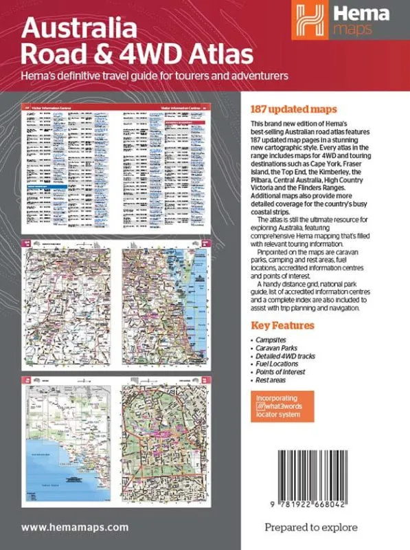 Australia Road and 4WD Handy Atlas | 185 x 248mm