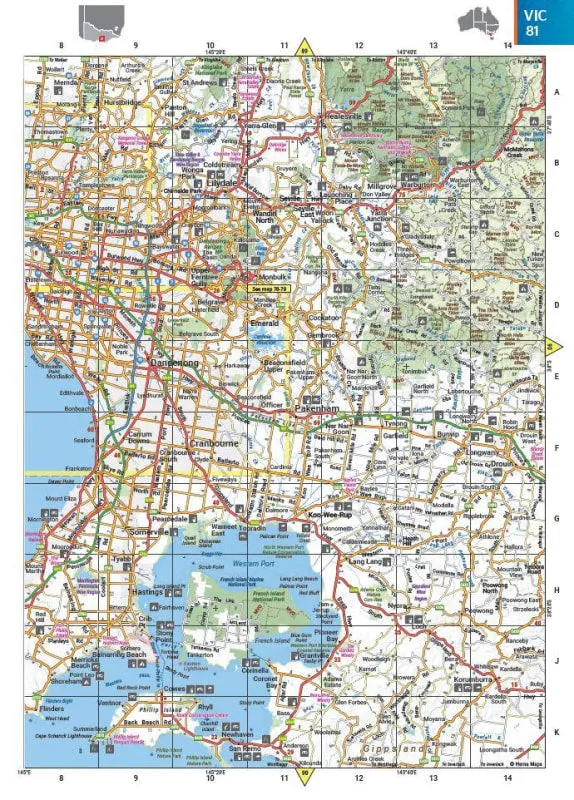 Australia Road and 4WD Handy Atlas | 185 x 248mm
