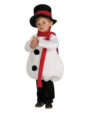 Baby Snowman Costume | Fleece Tunic & Top Hat for Kids