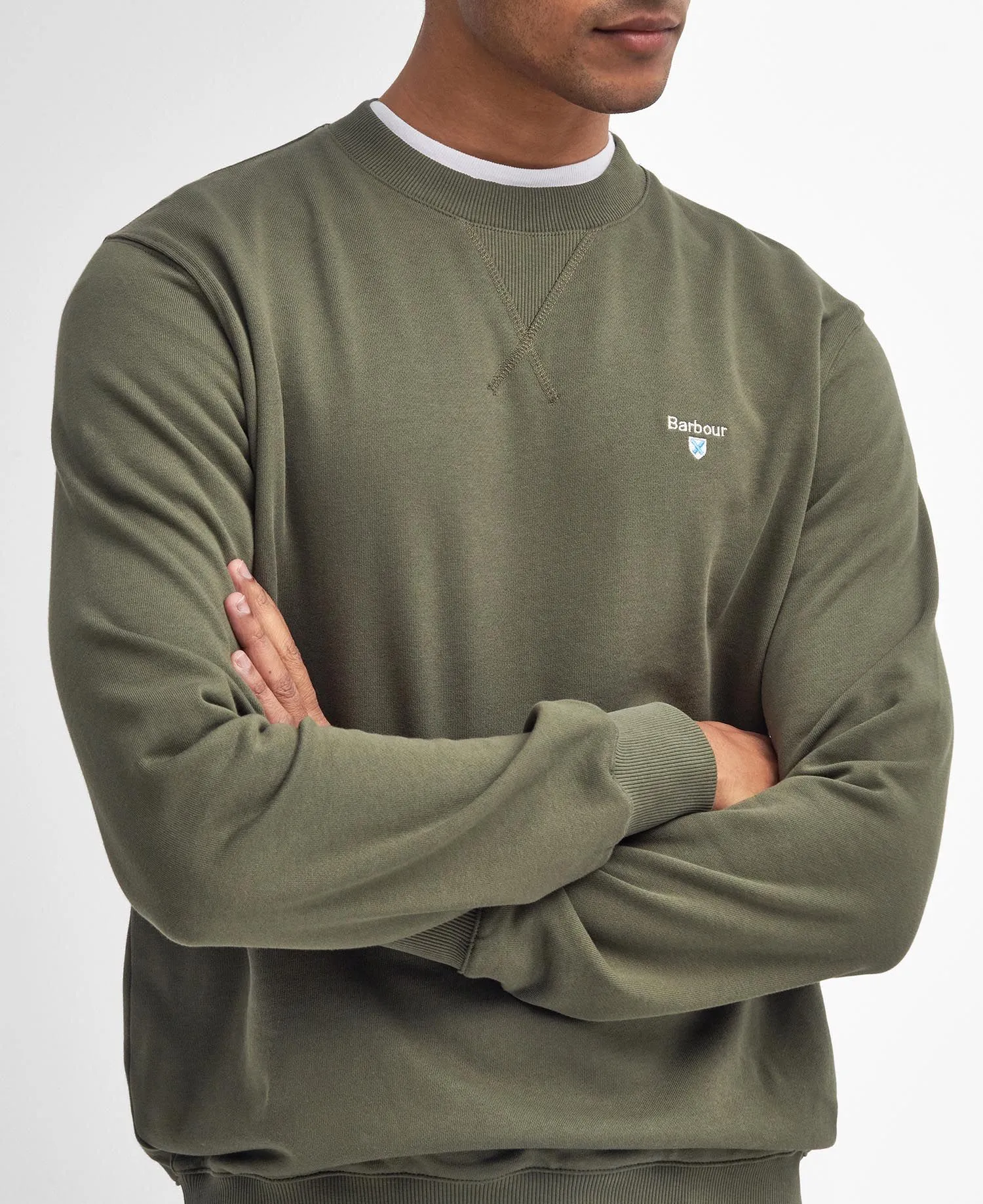 Beckhill Crew Neck Sweatshirt - Mid Olive