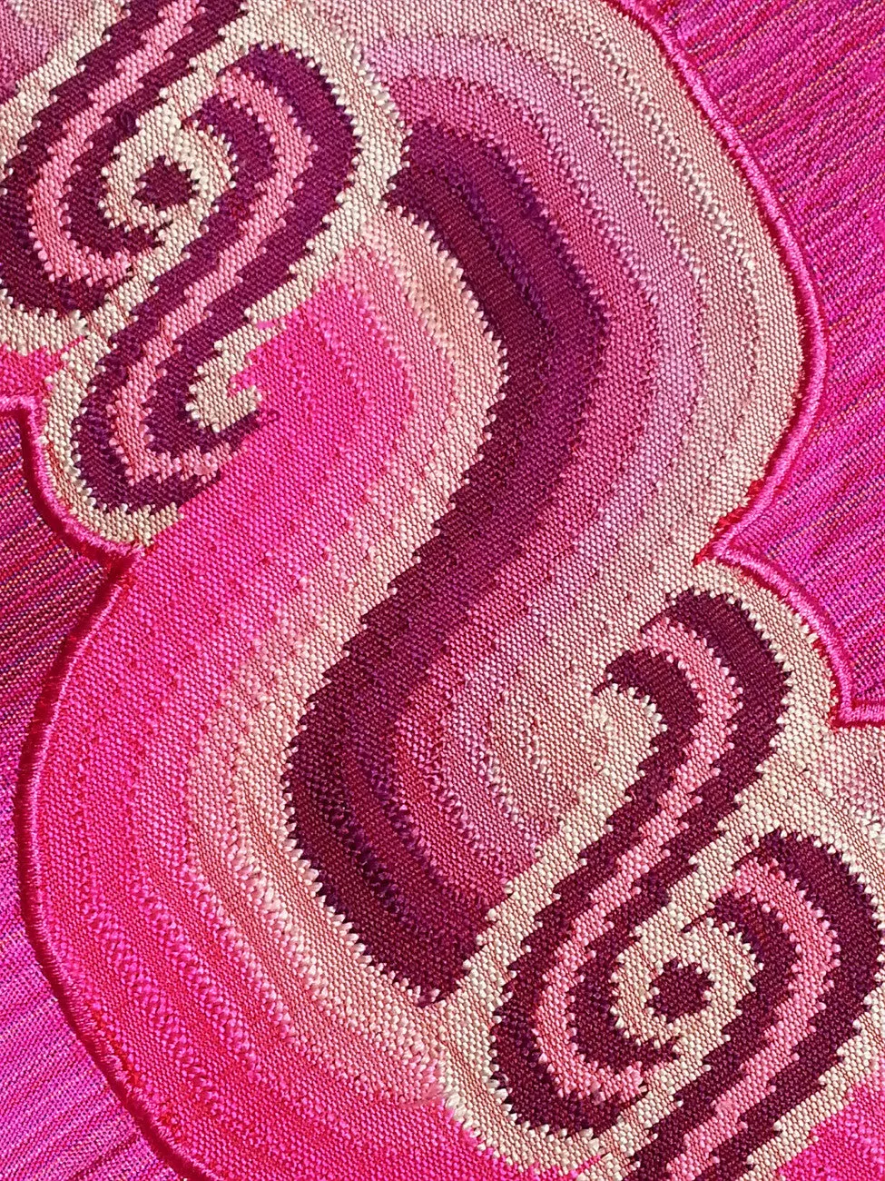 Couture Cut Peace Jacket Hot Pink And Swirls