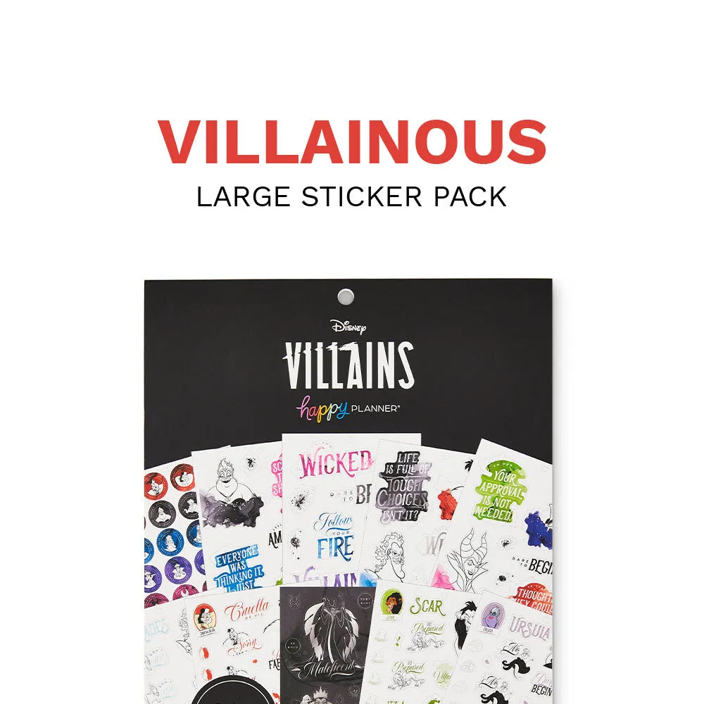Disney© Villainous Large Value Pack Stickers