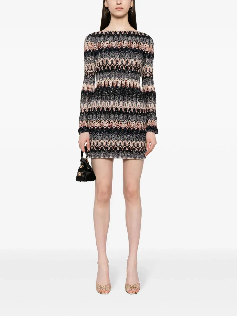 DS24SG1Q Wave print dress