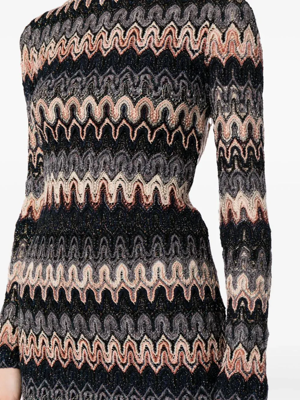 DS24SG1Q Wave print dress