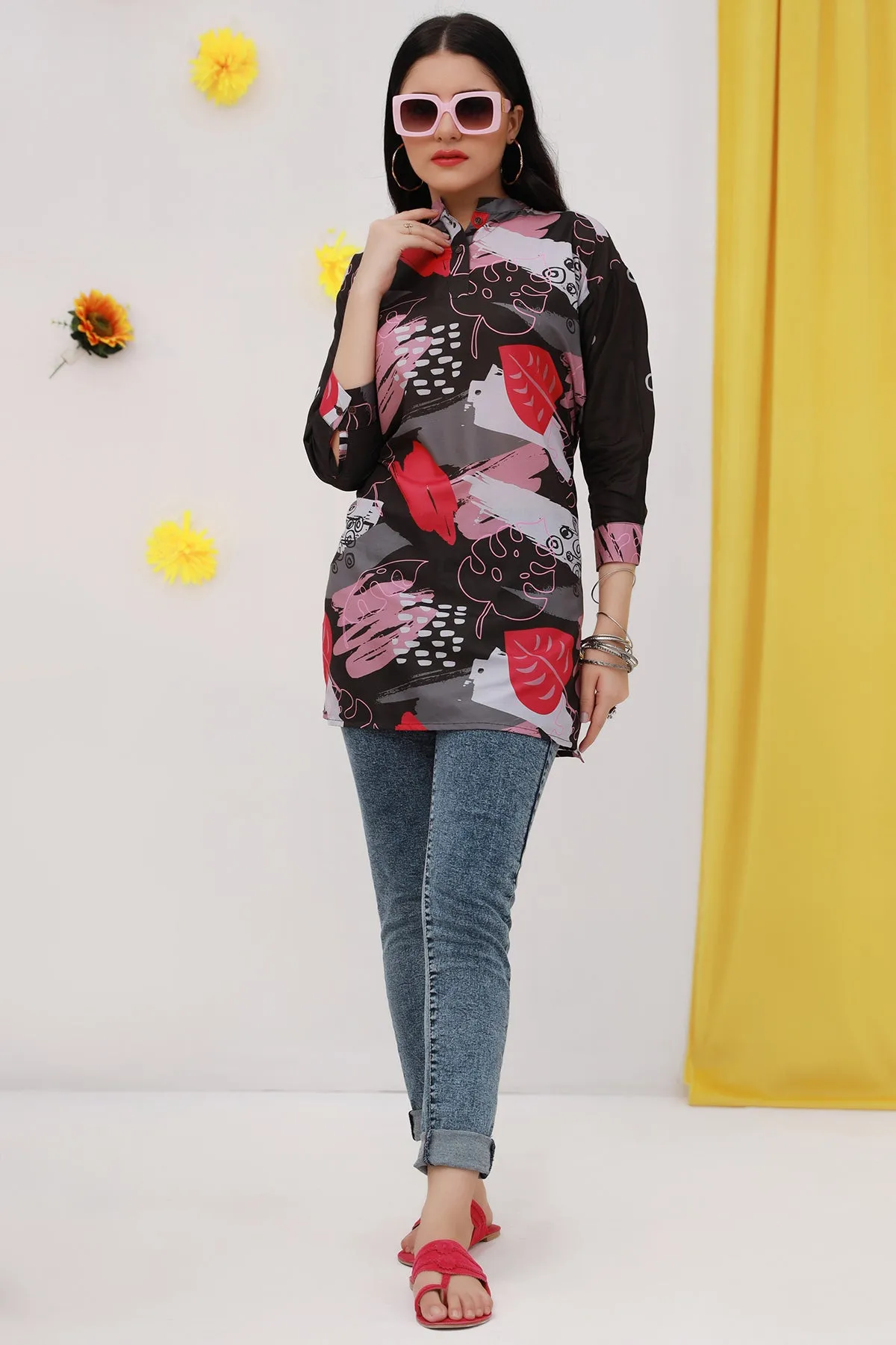 Elyna Printed Tunic Top - S22 - WK00015