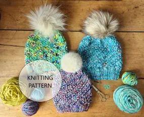 Gales of November Hat Bulky Knitting Pattern