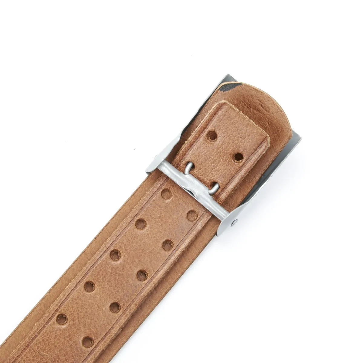 German WWII Wehrmacht Black Leather Equipment Belt