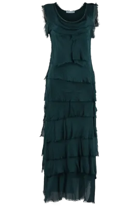 Gigi Sleeveless Long Ruffle Dress