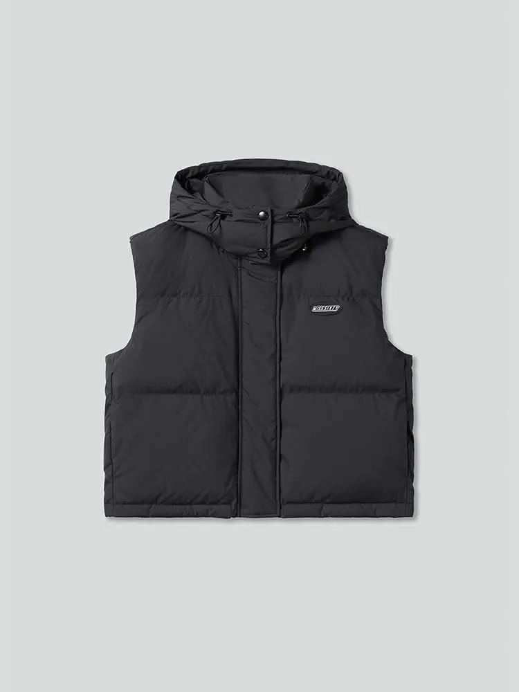 Gilet Jacket With Detachable Hood