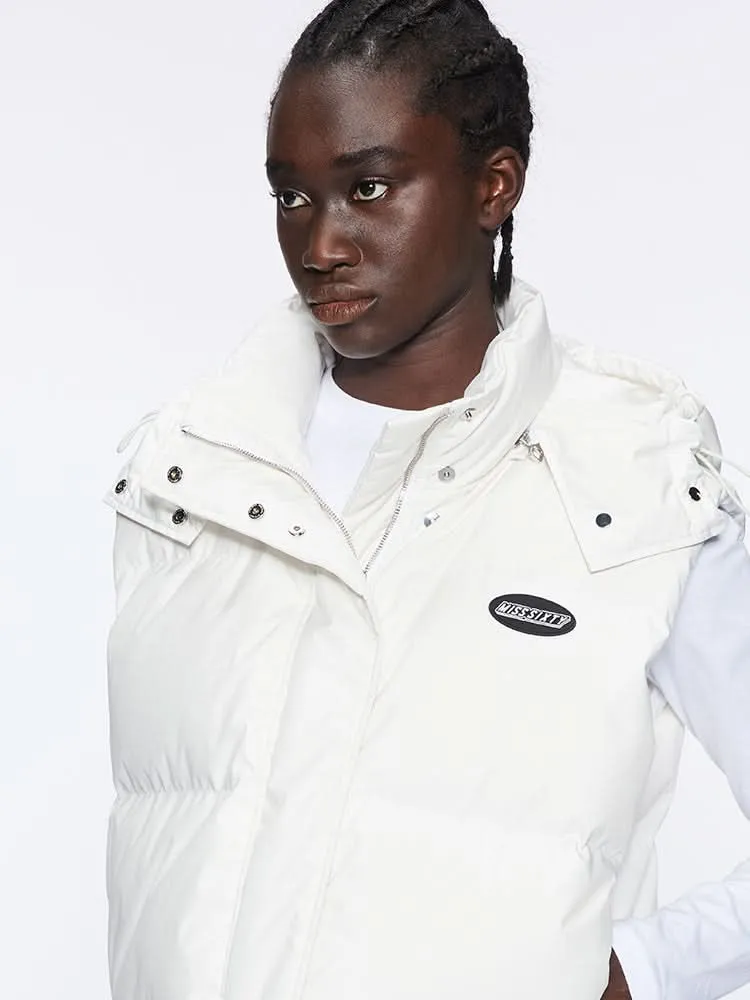 Gilet Jacket With Detachable Hood