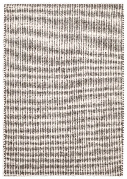 Hand Made  Felted Wool Rug Brown Natural