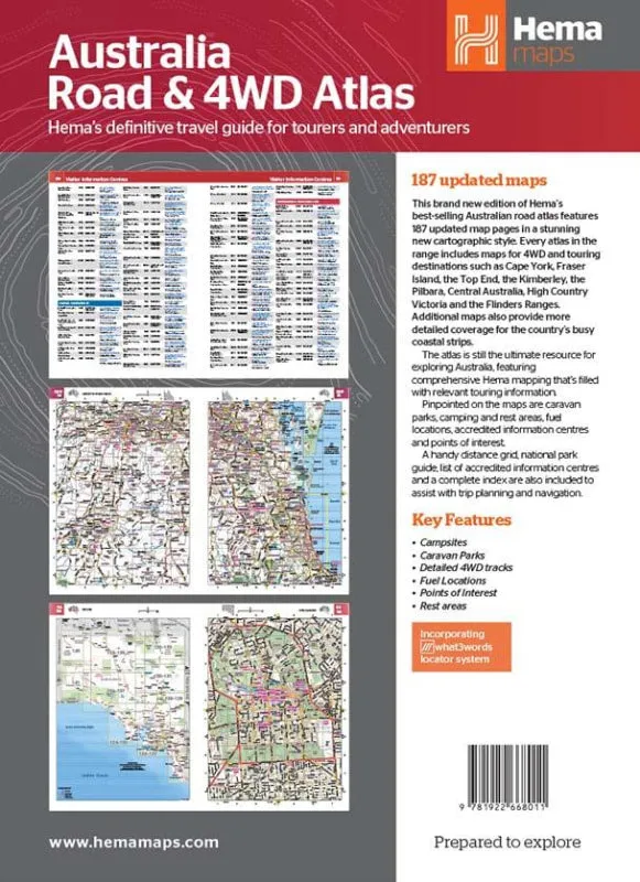Hema Australia Road and 4WD Atlas | Spiral Bound | 252 x 345mm