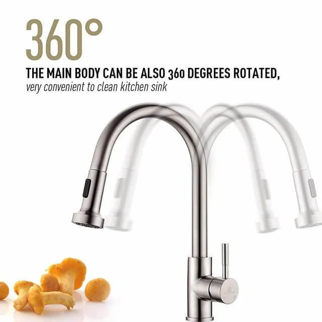 Homelody 2 Functions 360 ° Swivel Non-Slip Spout Kitchen Faucet