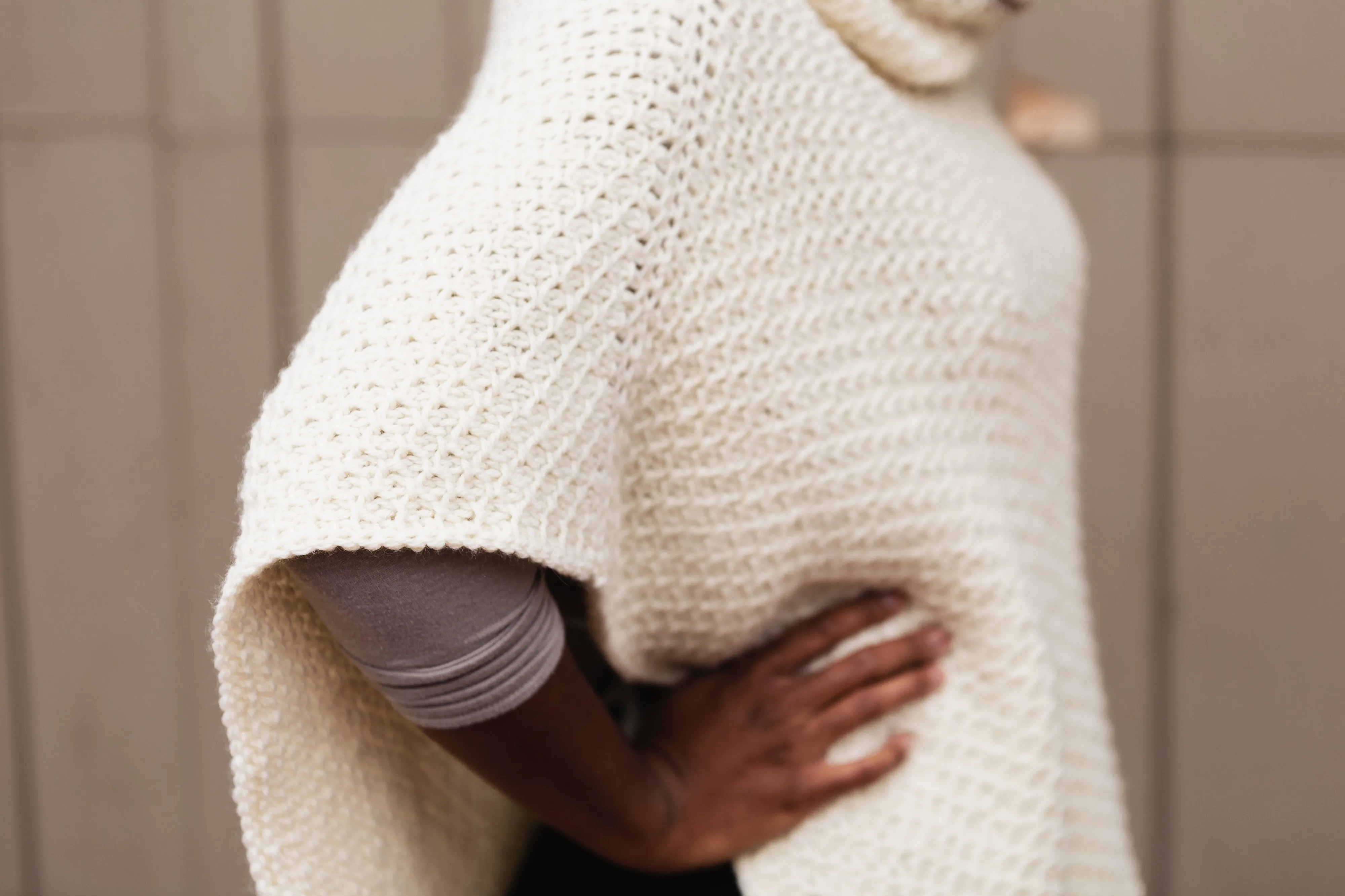 Hot Cocoa Poncho // Tunisian Crochet PDF Pattern