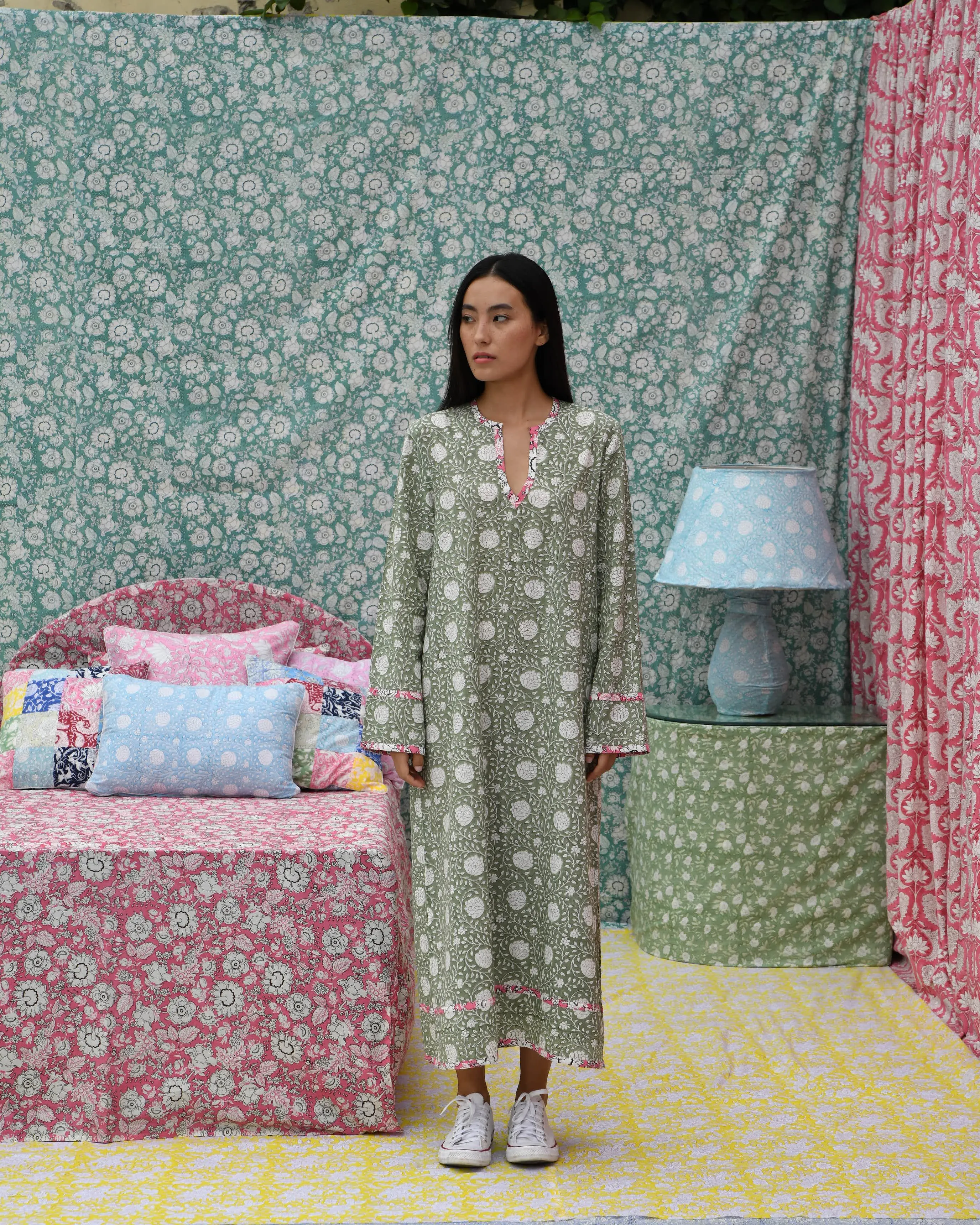 Kashmir Dress (Green)