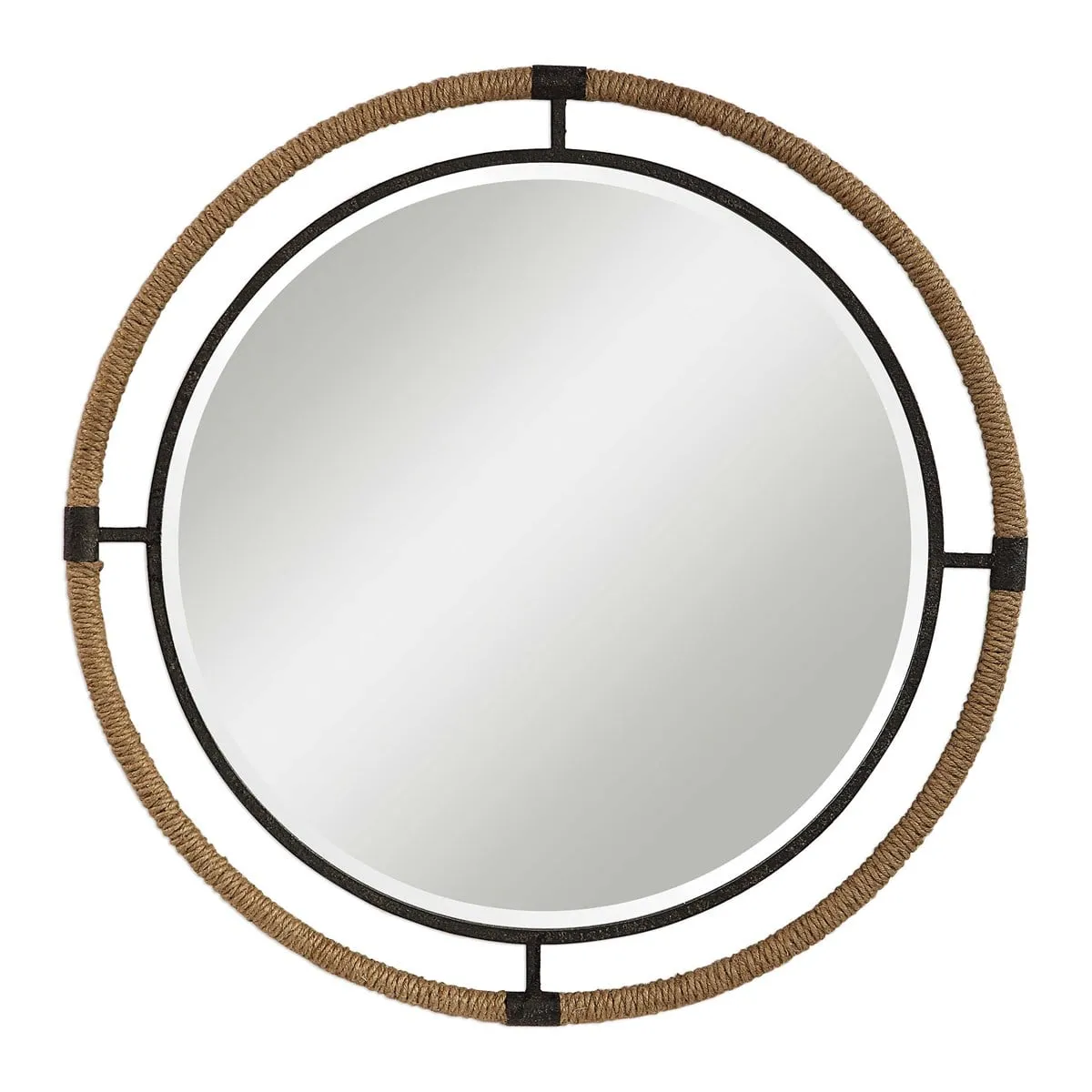 Landlocked Round Mirror