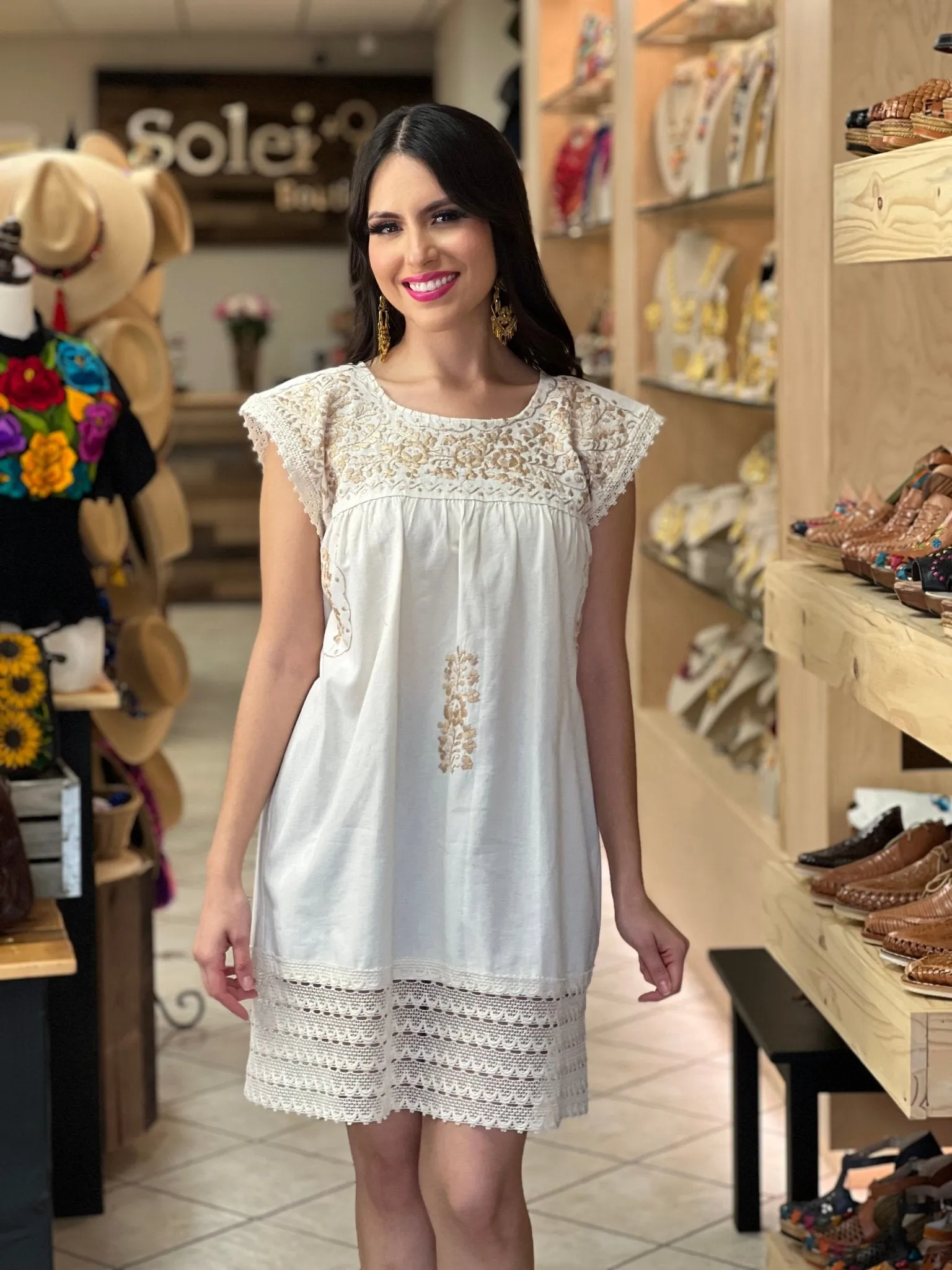 Lina Golden Dress