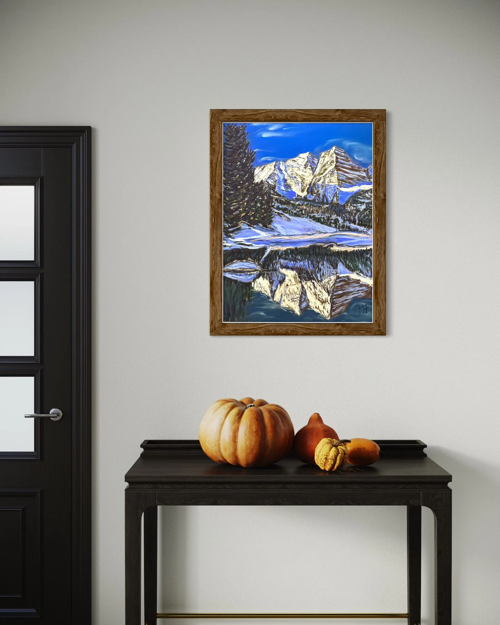 Maroon Bells Soft Pastels Painting