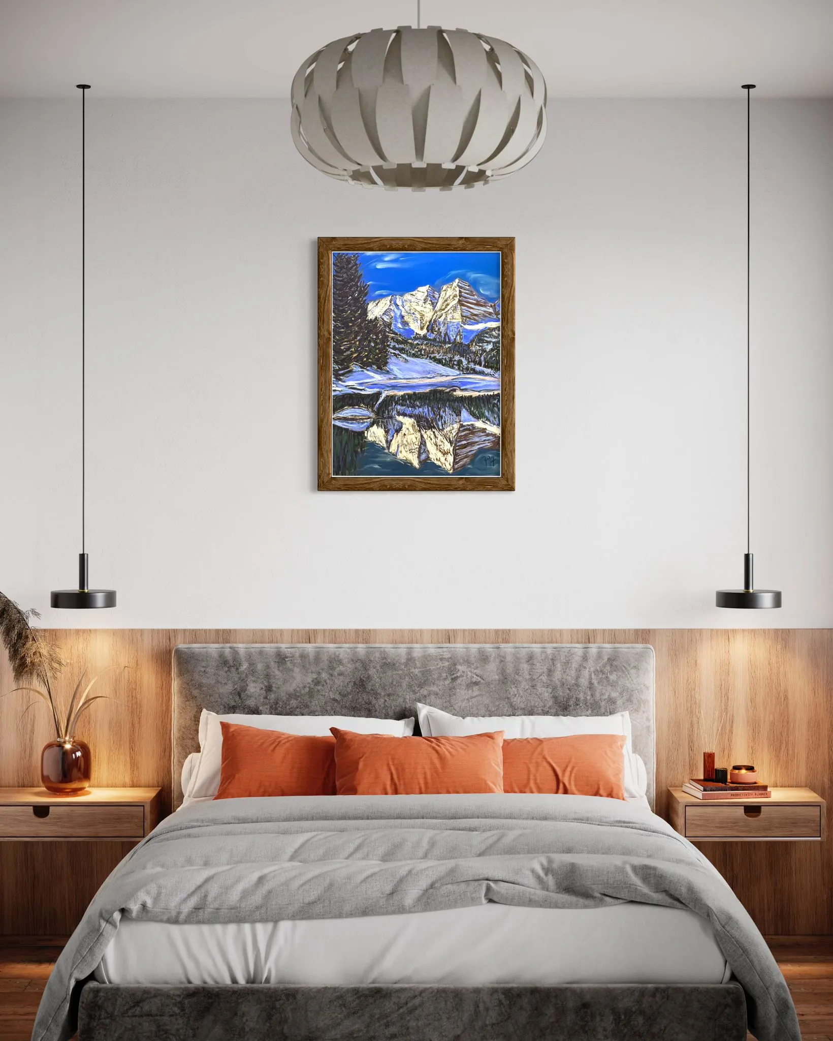 Maroon Bells Soft Pastels Painting