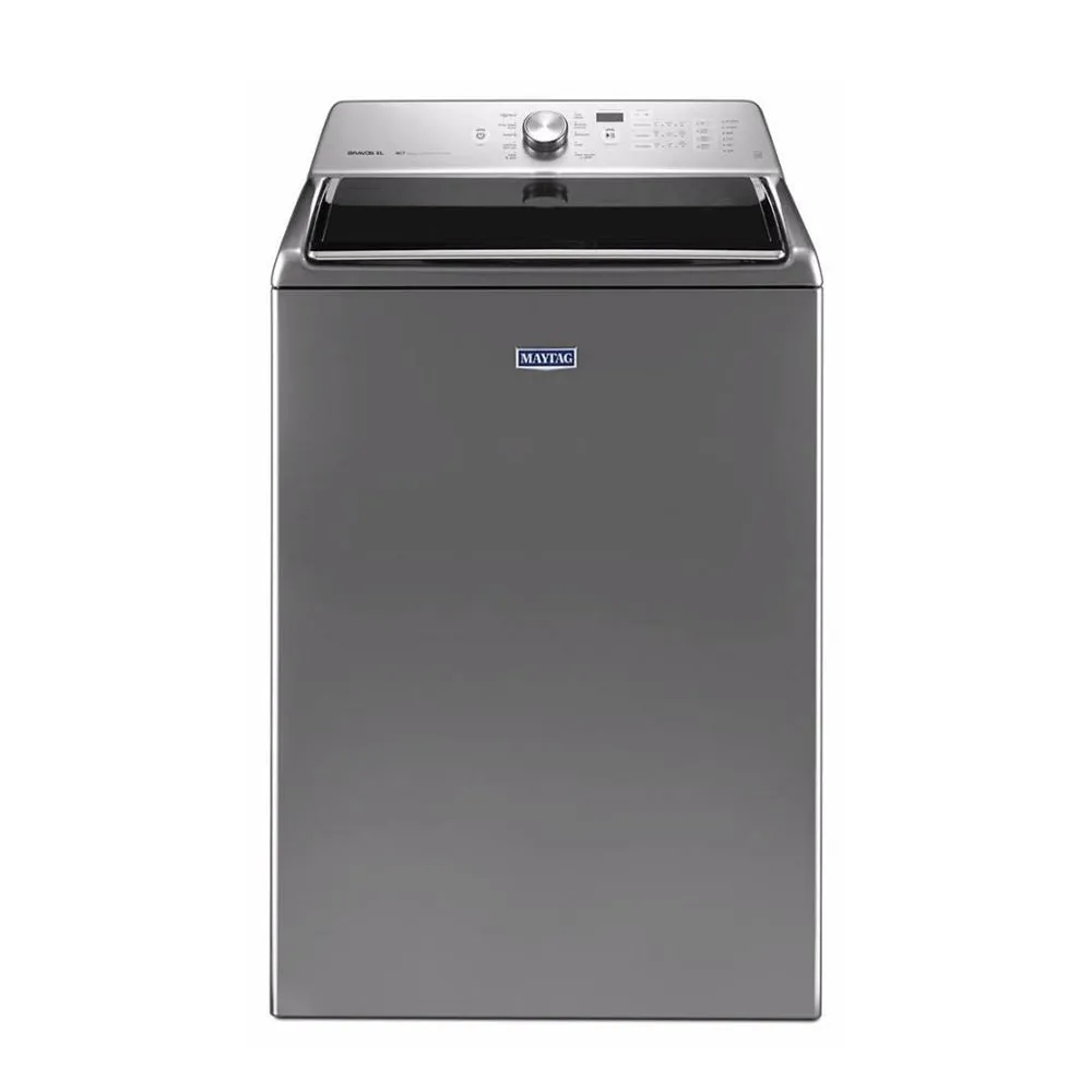 Maytag - 5.3 Cu. Ft. 11 Cycle High Efficiency Top Loading Washer - Metallic Slate