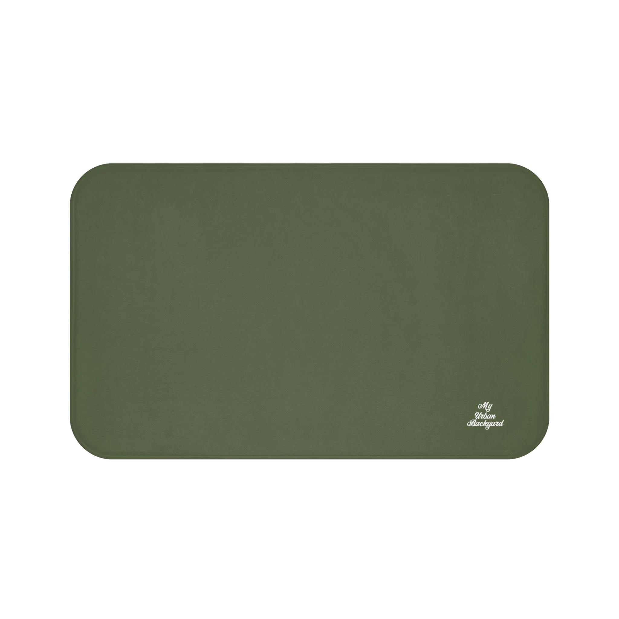 Olive Accent Color, Memory Foam Bath Mat - Cozy Bathroom Essential