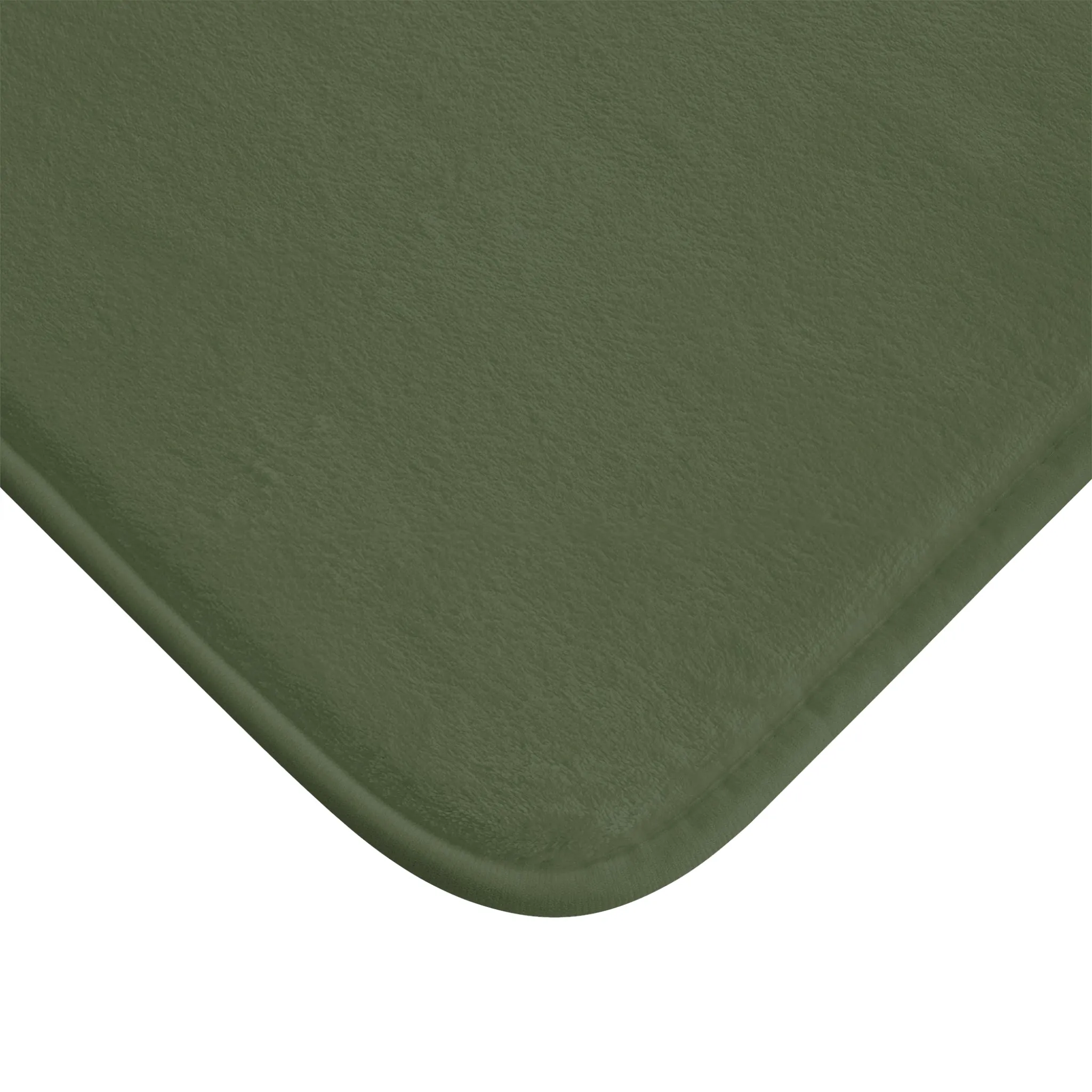Olive Accent Color, Memory Foam Bath Mat - Cozy Bathroom Essential