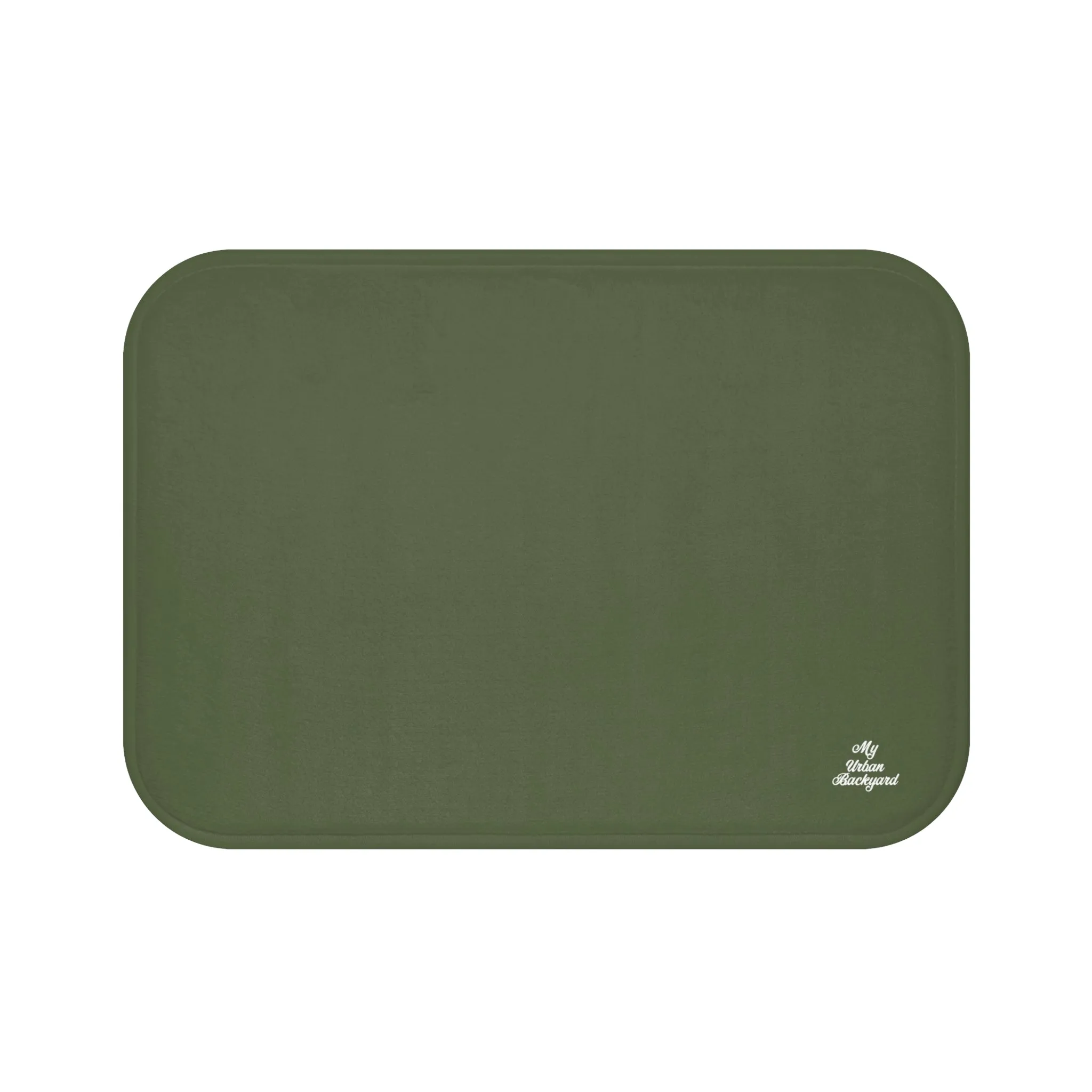 Olive Accent Color, Memory Foam Bath Mat - Cozy Bathroom Essential