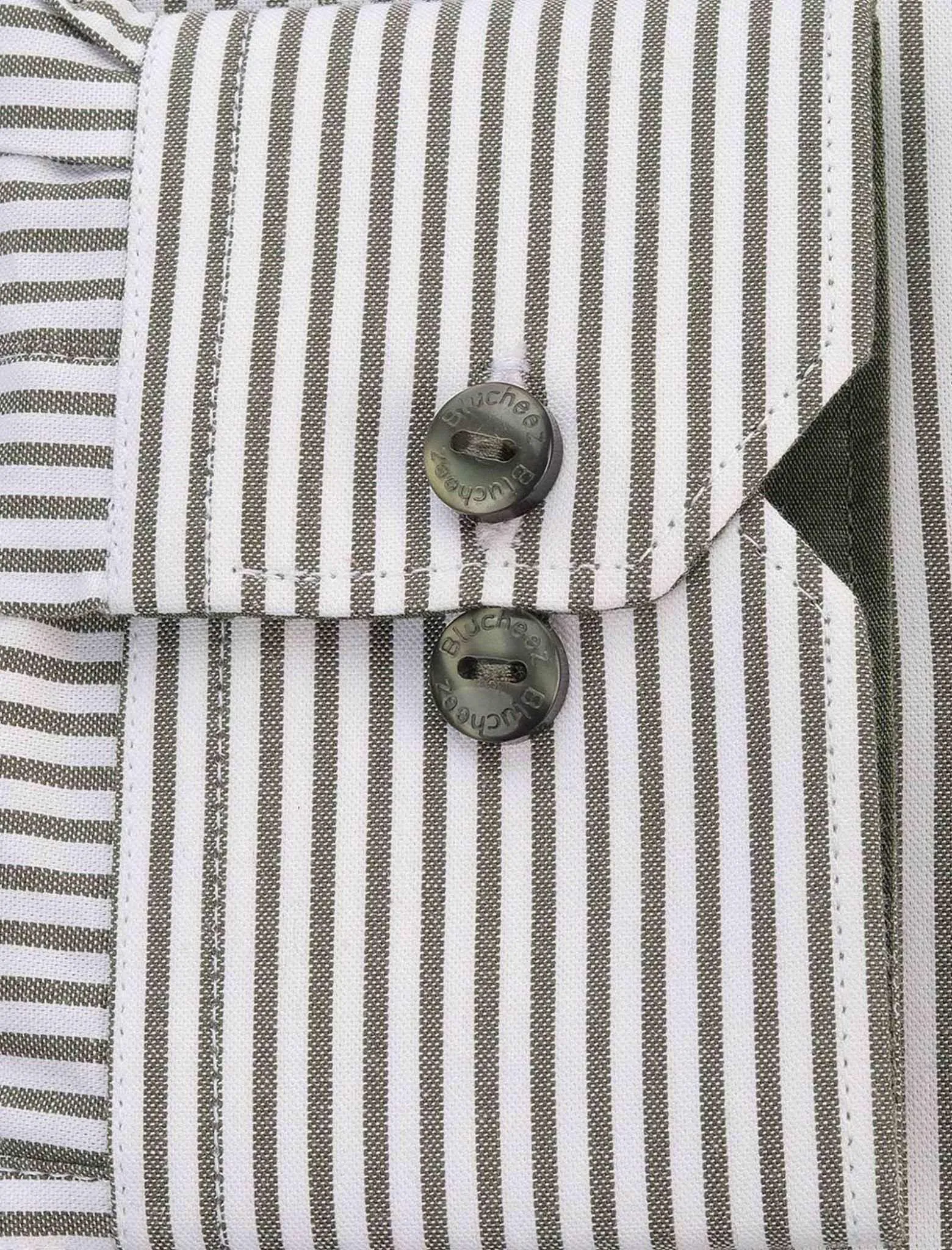Olive Stripe Formal Shirt