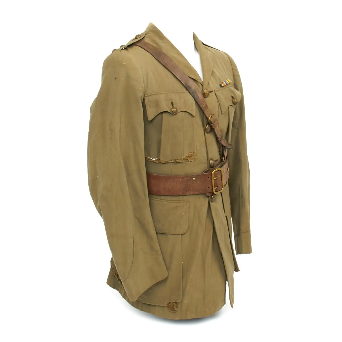 Original British WWI 15th Sherwood Foresters Named Officer Uniform with Trench Notebooks and Research