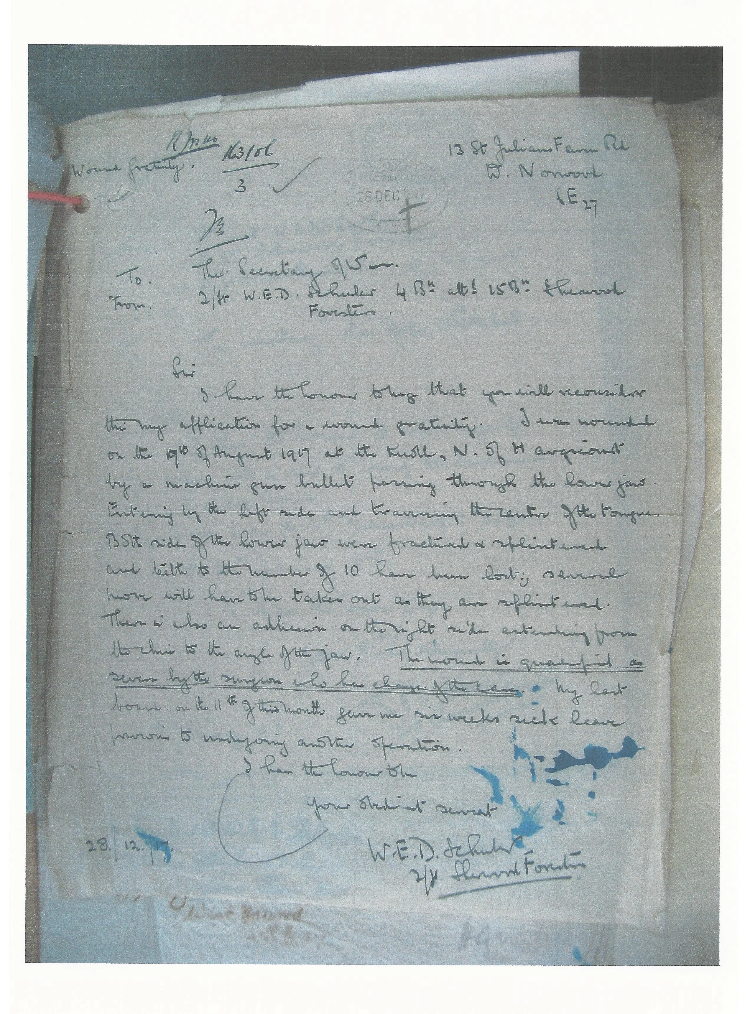 Original British WWI 15th Sherwood Foresters Named Officer Uniform with Trench Notebooks and Research