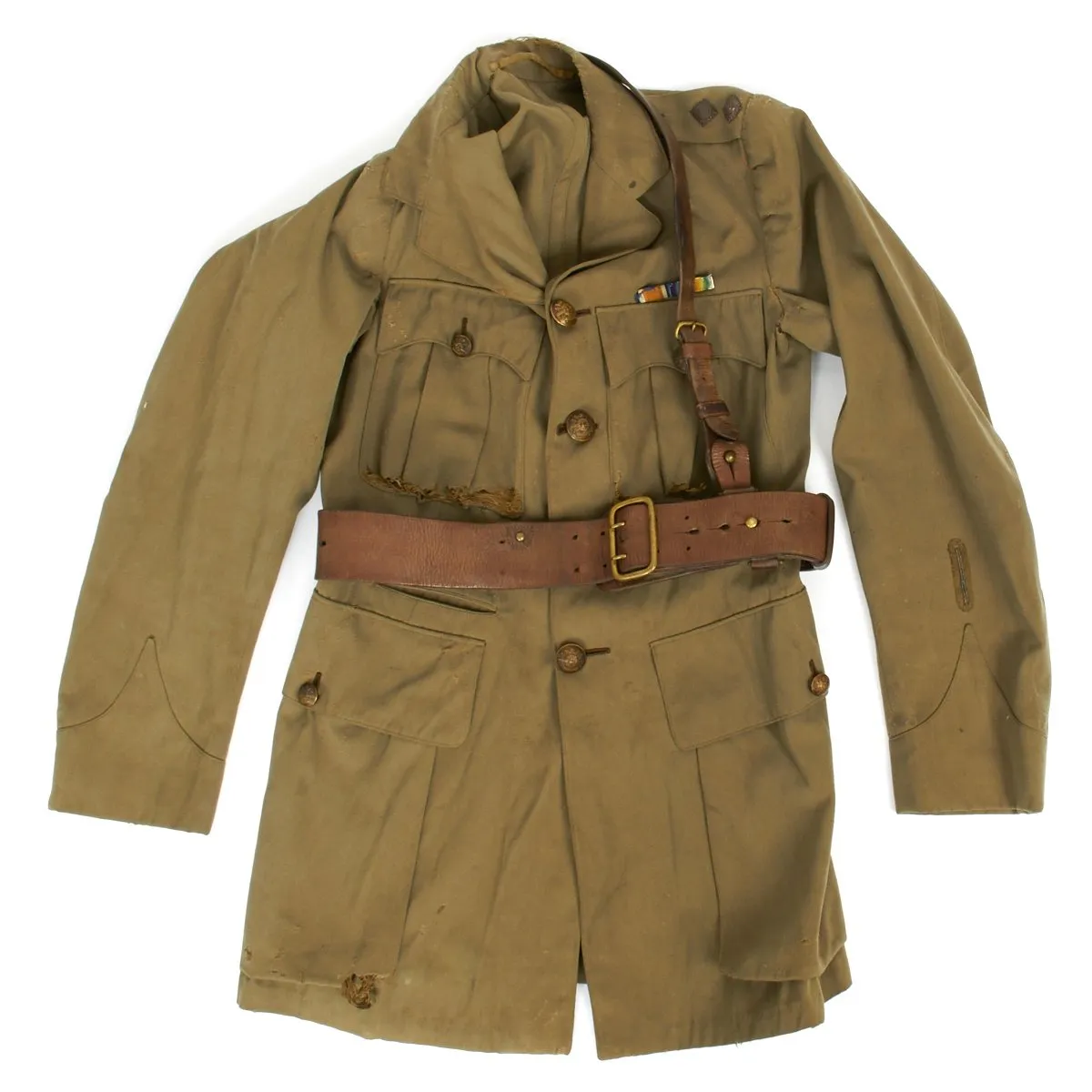 Original British WWI 15th Sherwood Foresters Named Officer Uniform with Trench Notebooks and Research