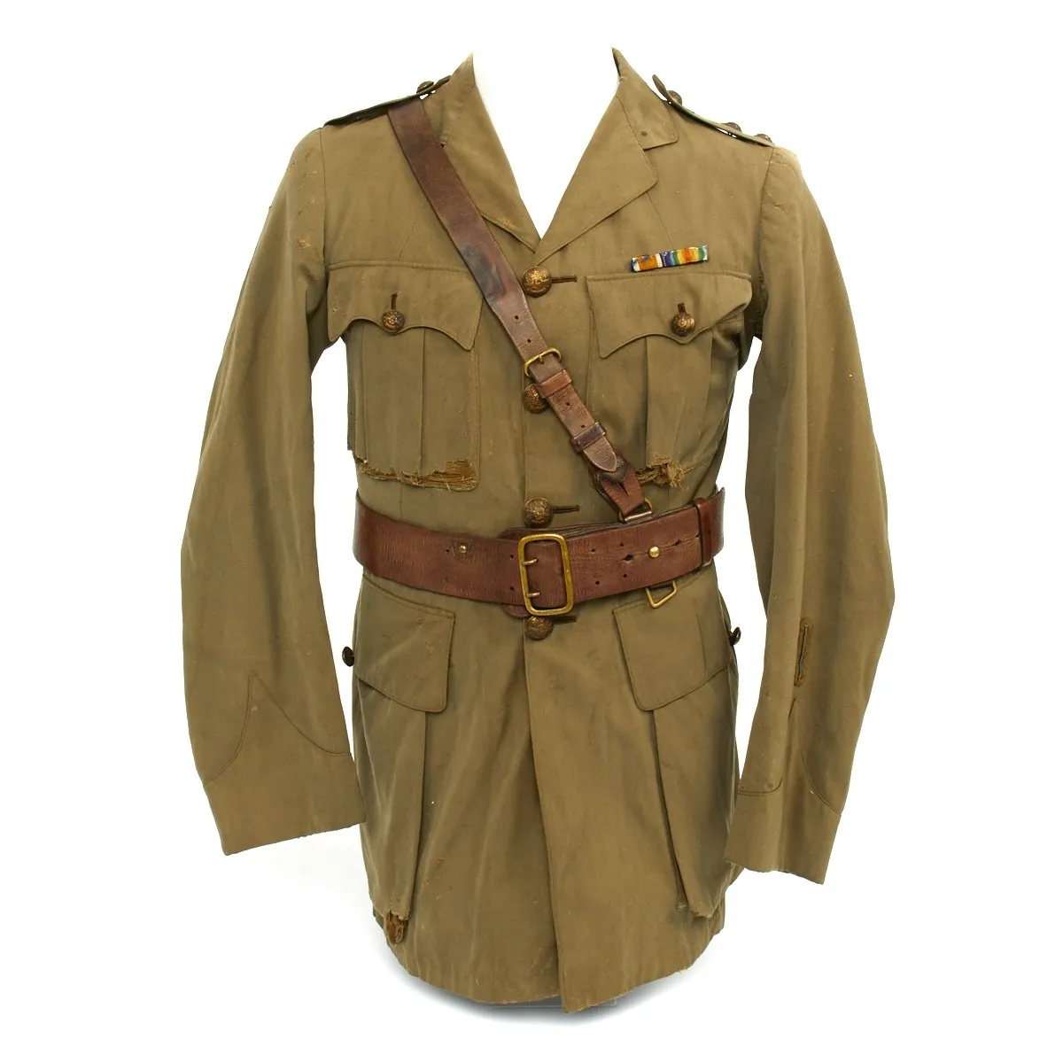 Original British WWI 15th Sherwood Foresters Named Officer Uniform with Trench Notebooks and Research