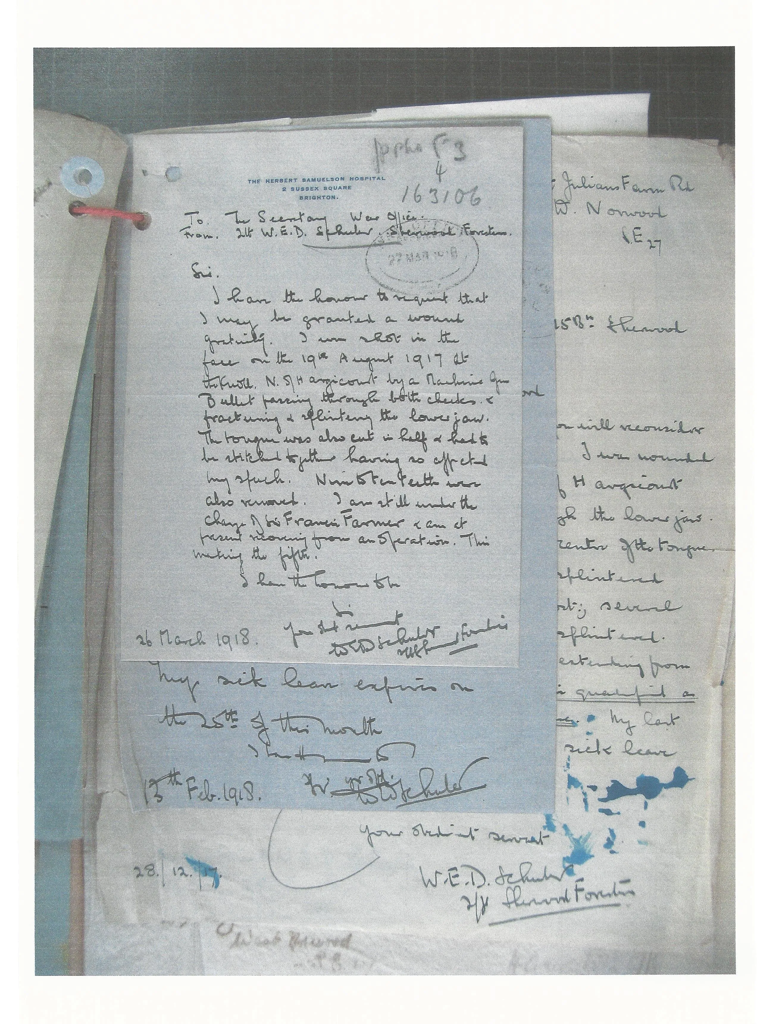 Original British WWI 15th Sherwood Foresters Named Officer Uniform with Trench Notebooks and Research