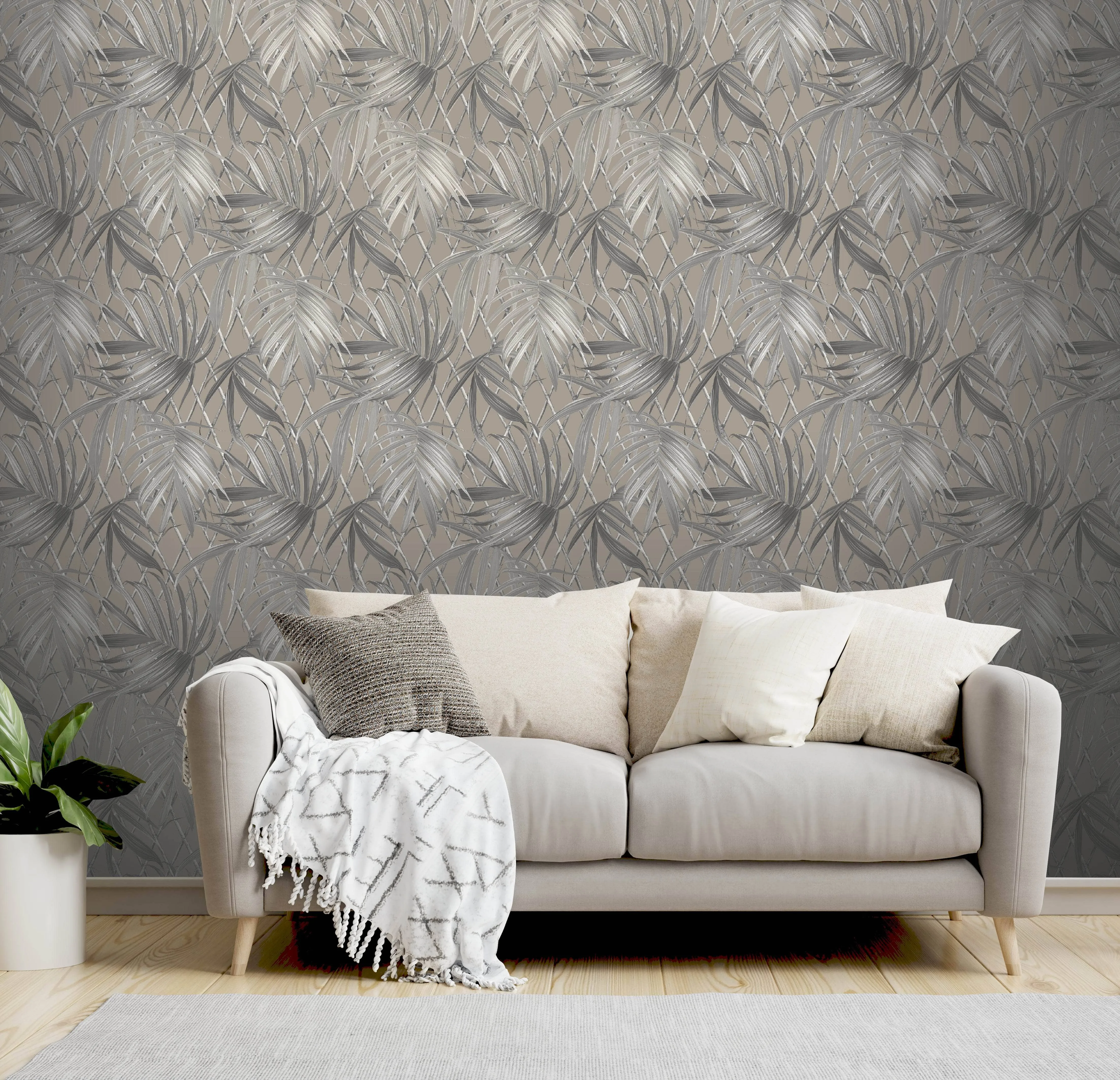 Rasch B31 Paradise Palm Taupe - 539554