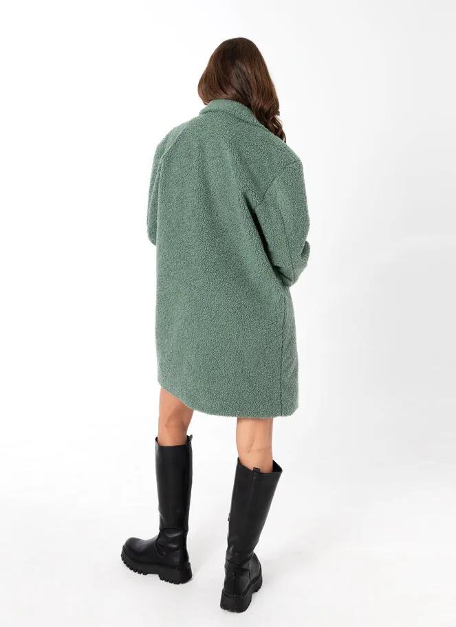 Relaxed Teddy Overcoat