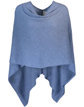 Ruana Poncho - Blue Denim