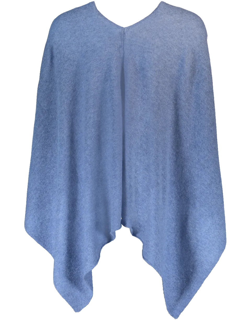 Ruana Poncho - Blue Denim