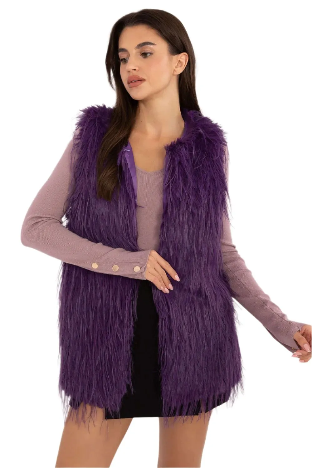 TEEK - Violet Of Glam Pocketed Gilet