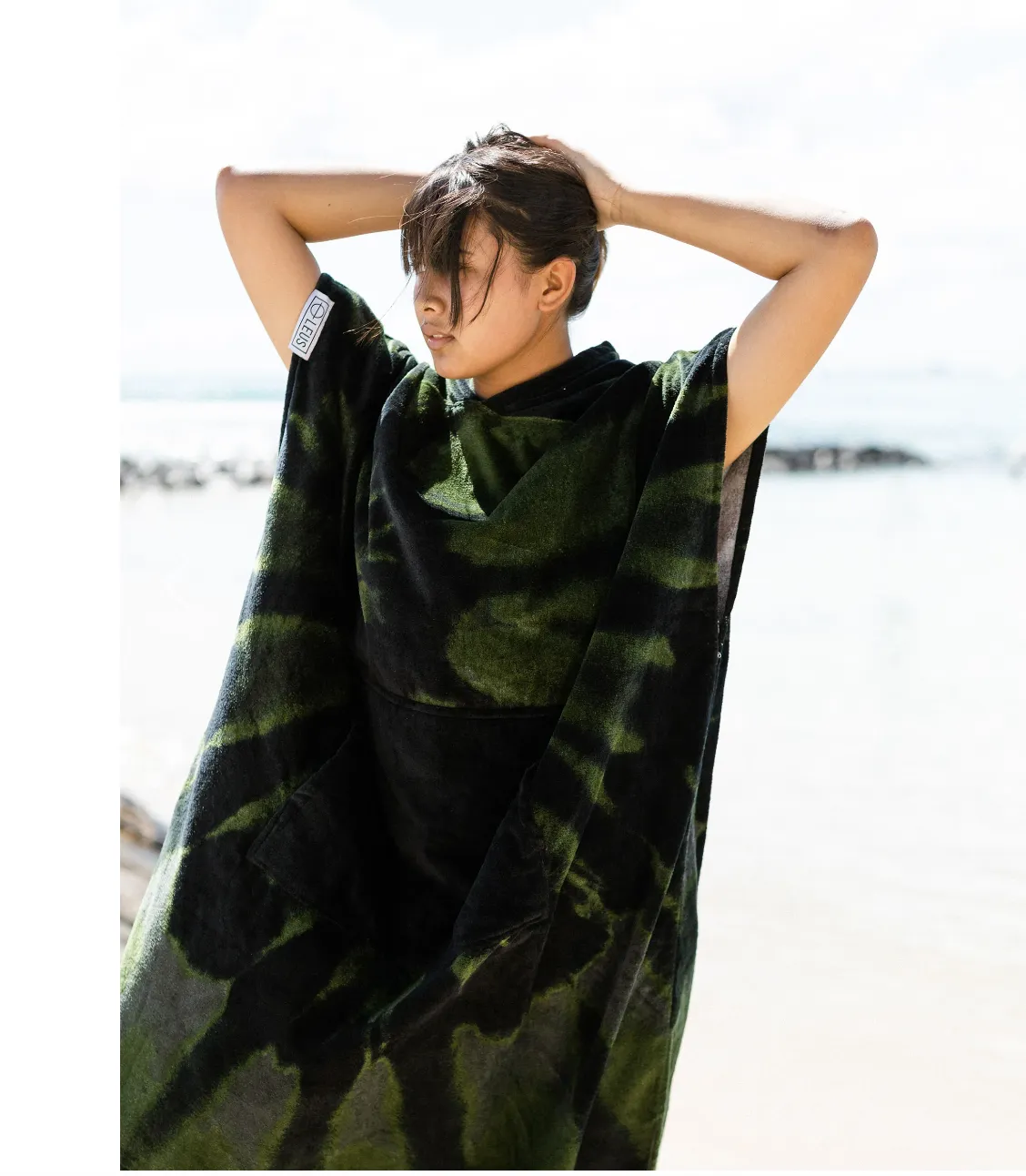 Tie Dye ECO  Camo Poncho