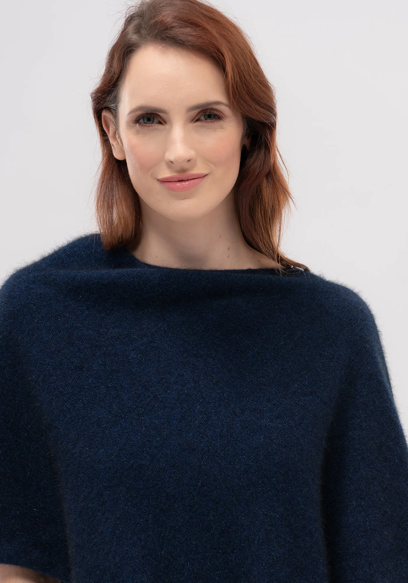 TWO TONE PONCHO