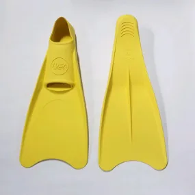 Used Tusa Sport Full Foot Rubber Scuba Dive Fins - Yellow - X-Large - US:11-13