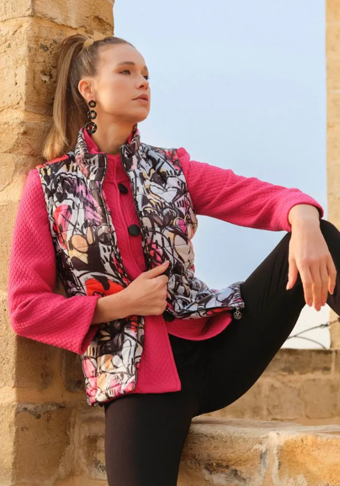 Watermelon Heart Print Gilet