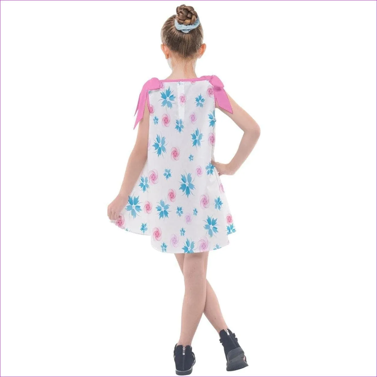 Whimsical Kids Tie Up Tunic Dress