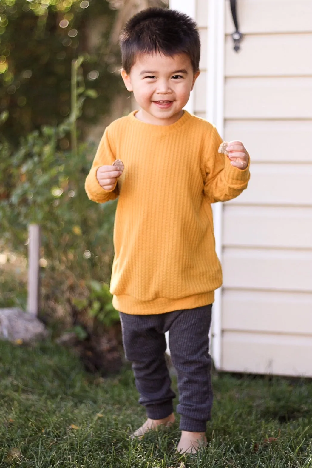 Youth Astoria Crewneck Sweater and Hoodie Digital Sewing Pattern Sizes NB-16Y